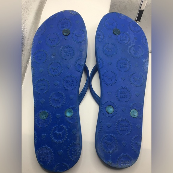 Victorias Secret Pink Flip Flops - Blue - Picture 4 of 8